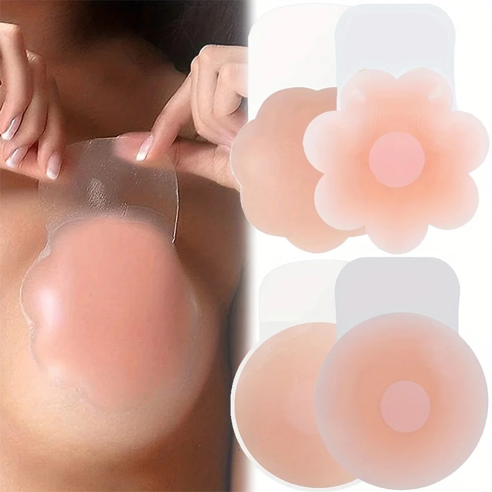 1Pairs Silicone Nipple Cover L - Silicone Bra Adhesive ulasan dan harga