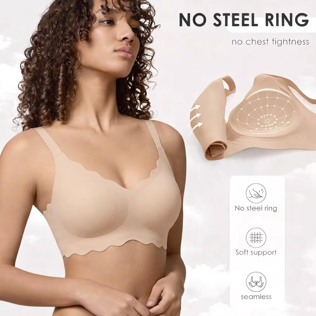 Seamless Wireless Supportive B - Bralette Wireless Soft ulasan dan harga