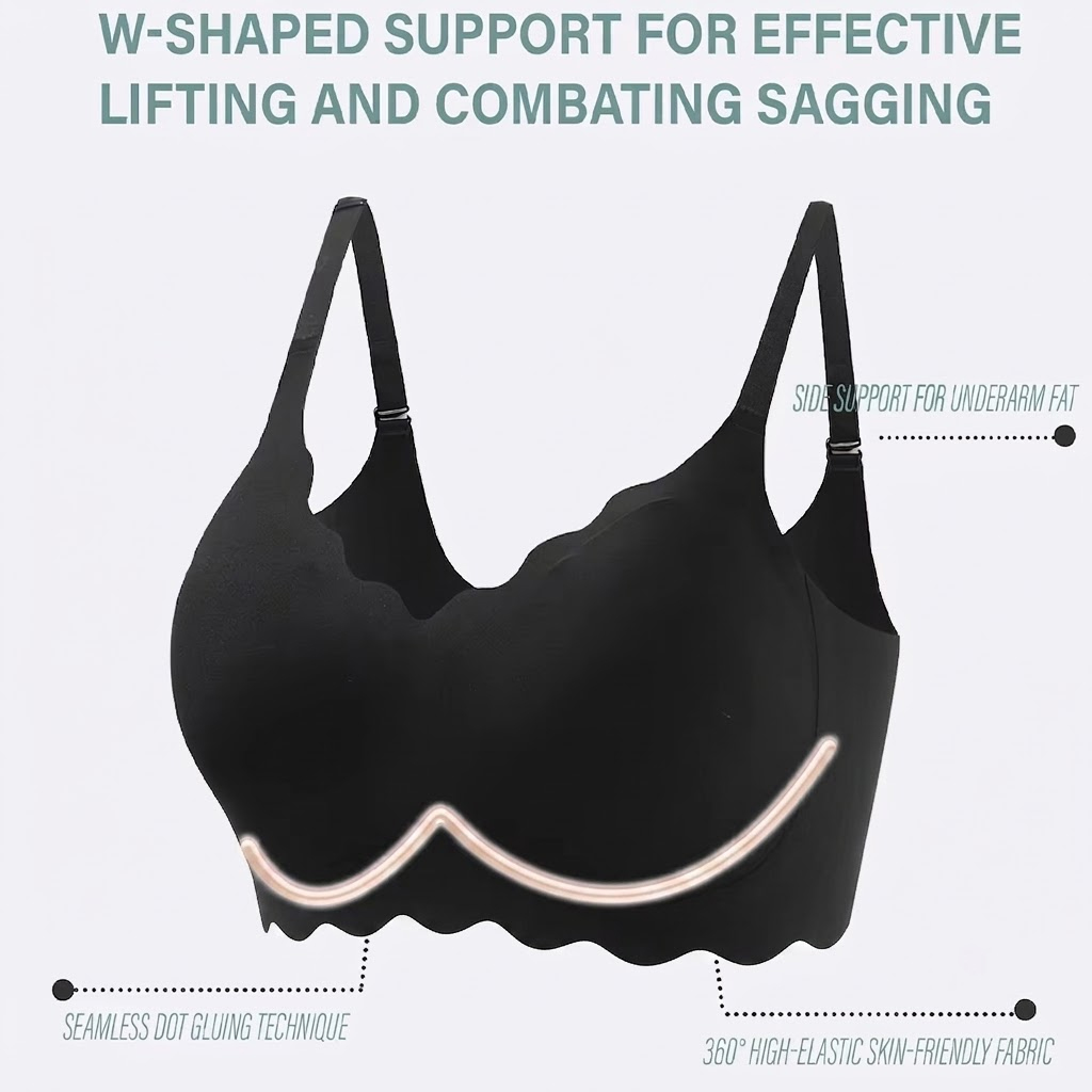 Seamless Wireless Supportive B - Bralette Wireless Soft ulasan dan harga