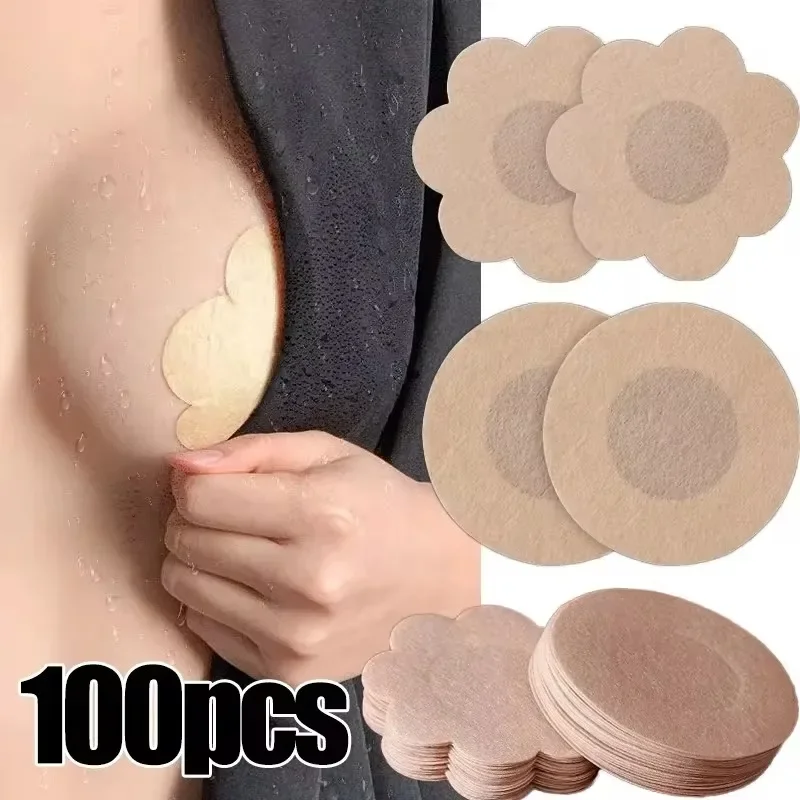 10/100pcs Women Nipple Cover S - Silicone Bra Adhesive ulasan dan harga